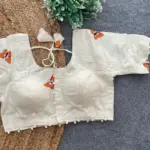 Ruhi Vol 64 Pure Camric Cotton Blouse With Embroidery Work - Image 4