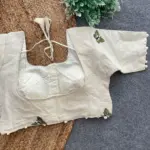 Ruhi Vol 64 Pure Camric Cotton Blouse With Embroidery Work - Image 2