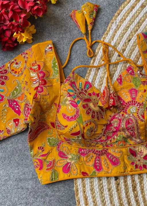 Ruhi Vol 72 Heavy Chinon Position Printed Wedding Blouse