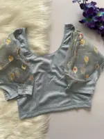 Ruhi Vol 73 Organza Stretchable Blouse Collection Below 500 - Image 3