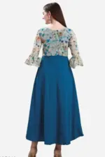 Shiv Vol 71 Royal Blue Crepe Georgette Gown Below 500 - Image 2