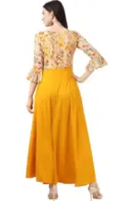 Shiv Vol 72 Yellow Crepe Georgette Gown Collection - Image 2