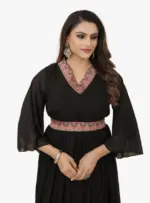 Shiv Vol 85 Black Georgette Long Kurti Collection - Image 2