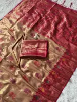WMS Vol 114 Soft Tissue Banarasi Saree Collection