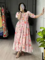 WMT 2121 Weightless Floral Printed Gown Collection