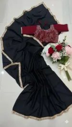 Aawiya 11 Black Star Georgette Mirror Lace - Image 4