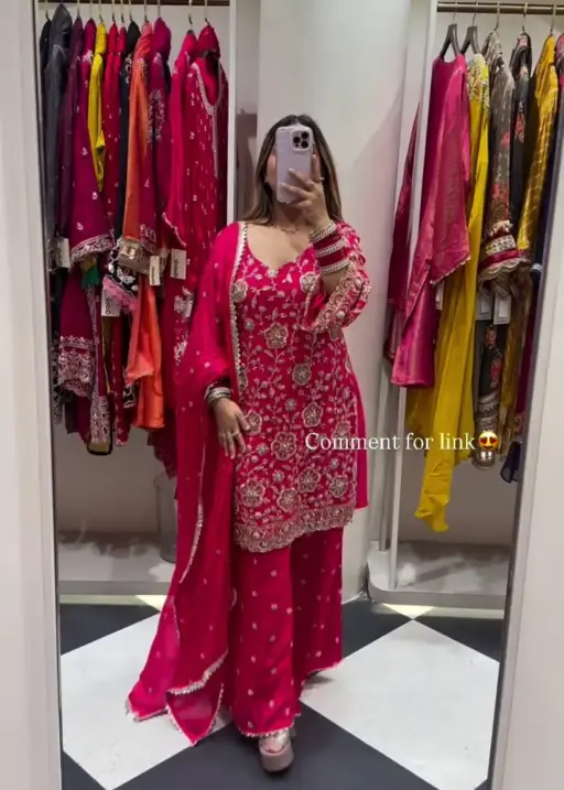 ASD 7082 Faux Georgette Christmas