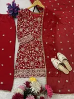 ASD 7082 Faux Georgette Christmas - Image 3