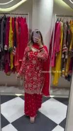 ASD 7082 Faux Georgette Christmas - Image 4