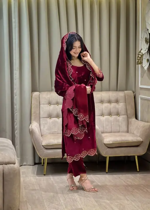 ASD 7090 Heavy Viscose Velvet Christmas