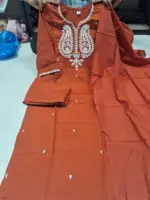 ATQ Vol 34 Orange Chnderi Silk - Image 2