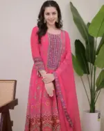 ATQ Vol 35 Pink Pure Crepe Anarkali - Image 3