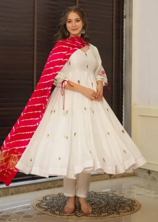 ATQ Vol 40 Chanderi Silk Anarkali