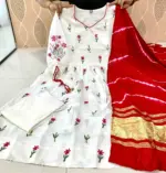 ATQ Vol 40 Chanderi Silk Anarkali - Image 2