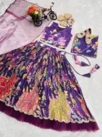 Baby 234 Natural Crep Position Printed Lehenga Choli - Image 2