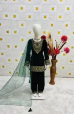 Baby 236 Viscose Velvet Eid Festive Readymade Dress - Image 5