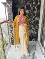 BDB 48 Crepe Silk Sequins Embroidery Indo - Image 3