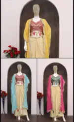 BDB 48 Crepe Silk Sequins Embroidery Indo - Image 5