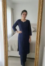 BV 432 Nevy Blue Reyon Embroidery