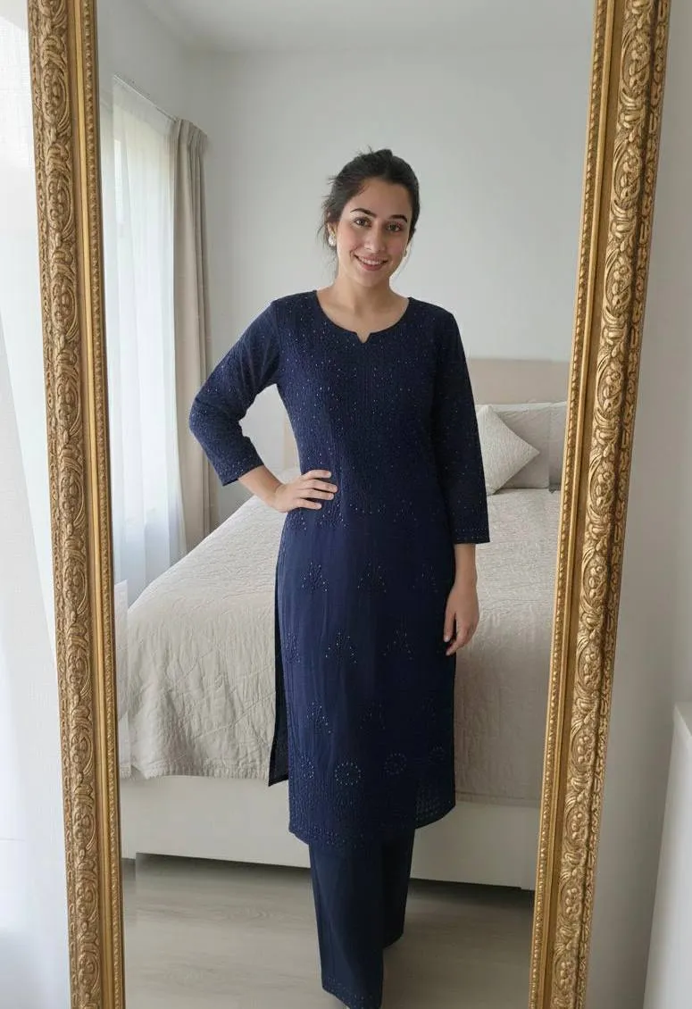 BV 432 Nevy Blue Reyon Embroidery BV 432 Nevy Blue Reyon Embroidery - Image 1