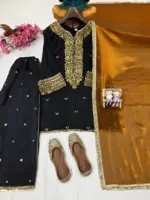 C585 1435 Chinon Silk Sequins Embroidery - Image 2