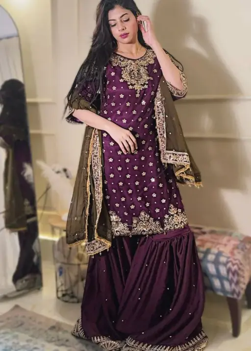 C585 Chinon Silk Designer Eid Festival