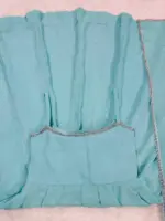 Deepika 5883 Sky Blue Crunch Silk - Image 3