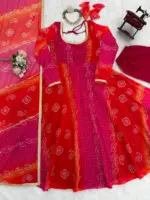 Deepika 5916 Foux Gorgette Digital Printed Anarkali - Image 2