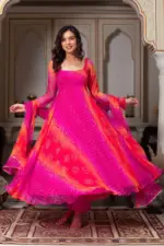 Deepika 5916 Foux Gorgette Digital Printed Anarkali - Image 3