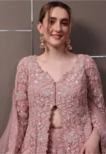 Deepika 5945 Foux Gorgette Thread Sequnce - Image 2