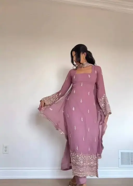 Deepika 5947A Foux Gorgette Designer