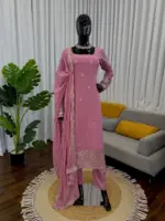 Deepika 5947A Foux Gorgette Designer - Image 4