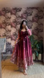 Deepika 5955 Chinon Silk Thread Sequnce