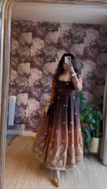 Deepika 5955 Chinon Silk Thread Sequnce - Image 4