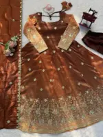 Deepika 5955 Chinon Silk Thread Sequnce - Image 5