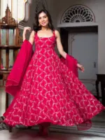 Deepika 5958 Foux Gorgette Festive
