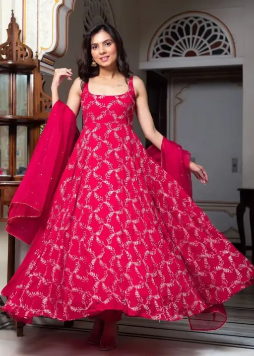 Deepika 5958 Foux Gorgette Festive