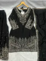 DKT 5155 Chinon Silk Embroidery Festive - Image 2