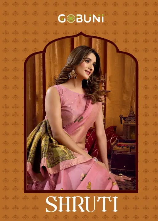 Gobuni Shruti Modal Katha Work Saree Collection