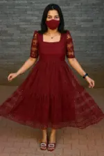 J2 1085 Net With Siqunce Work Long - Image 4