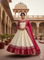 J2 Soft Dola Silk Jequard Border Festival - Image 2