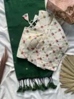 Khadi Work Vol 2 Cotton Saree Sequence Work Blouse Collection