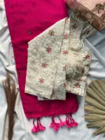 Khadi Work Vol 2 Cotton Saree Sequence Work Blouse Collection - Image 2