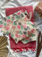 Khadi Work Vol 3 Cotton Saree Designer with Work Blouse Collection - Image 12