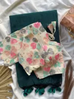 Khadi Work Vol 3 Cotton Saree Designer with Work Blouse Collection - Image 5