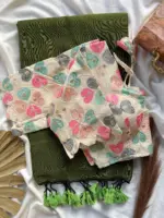 Khadi Work Vol 3 Cotton Saree Designer with Work Blouse Collection - Image 7