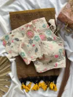 Khadi Work Vol 3 Cotton Saree Designer with Work Blouse Collection - Image 8