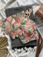 Khadi Work Vol 3 Cotton Saree Designer with Work Blouse Collection - Image 9