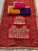 Kiara Devki 1 Georgette Bandhej Printed - Image 2