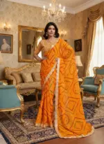 Kiara Devki 1 Georgette Bandhej Printed - Image 4